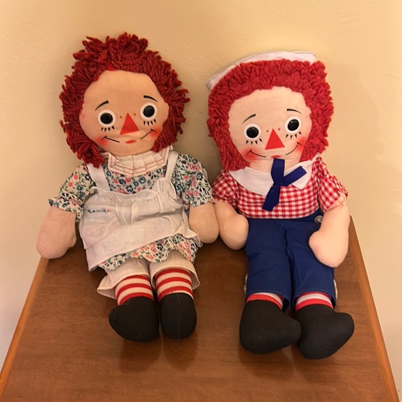 knickerbocker co Other - 1970 Vintage Raggedy Ann and Andy Knickerbocker Toy Co cloth dolls